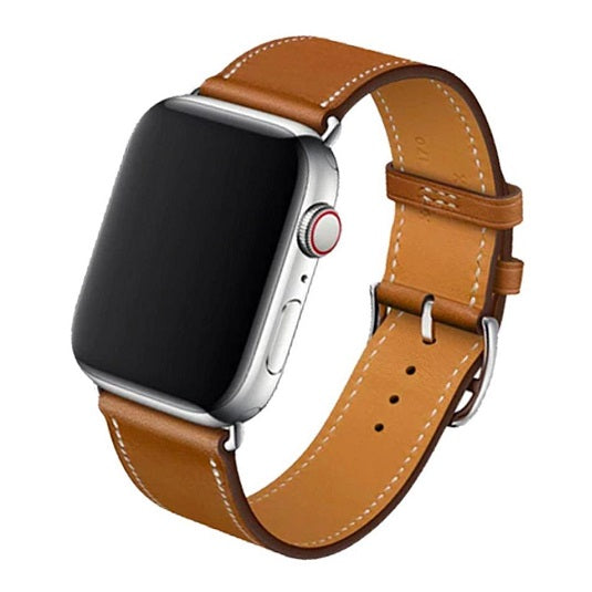Cinturino Apple Watch in pelle classica marrone