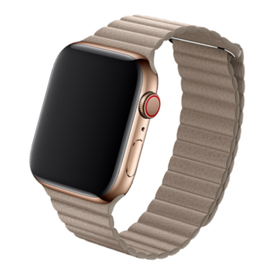 Cinturino Apple Watch in pelle sabbia