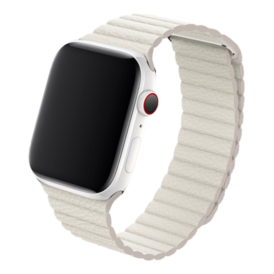 Cinturino Apple Watch in pelle bianca