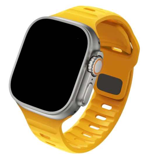 Cinturino Apple Watch in Silicone sportivo traspirante giallo