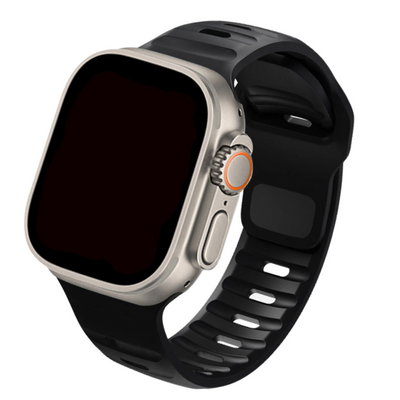 Cinturino Apple Watch in Silicone sportivo Nero 