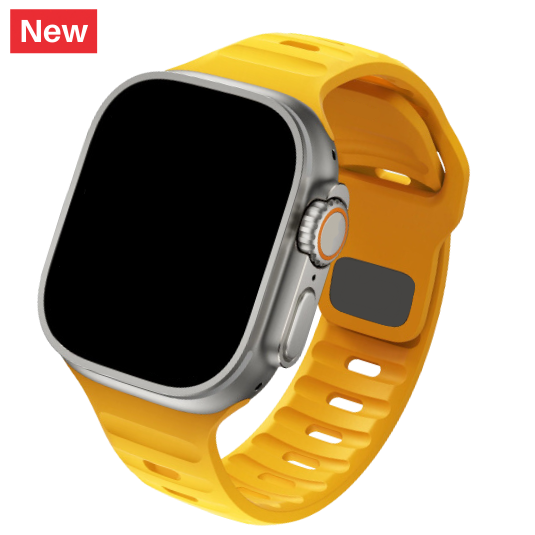 Cinturino Apple Watch in Silicone sportivo giallo sportivo