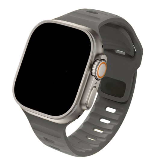 Cinturino Apple Watch in Silicone sportivo grigio scuro