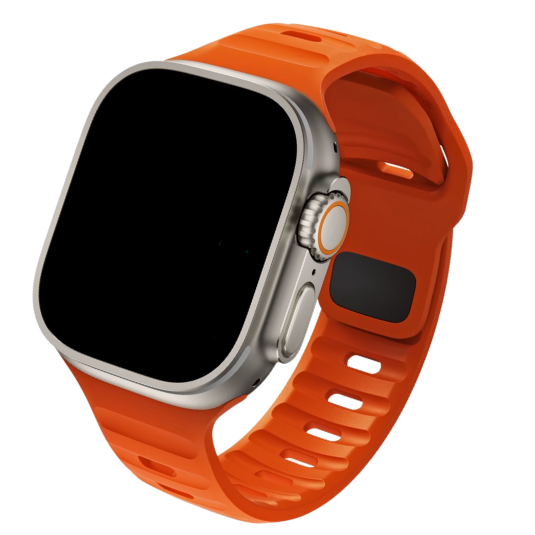Cinturino Apple Watch in Silicone sportivo arancione