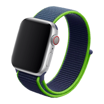 Cinturino Apple Watch in Nylon sport blue e verde