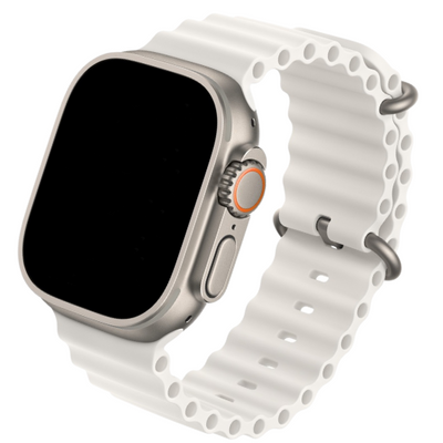 Cinturino Apple Watch in silicone  bianco