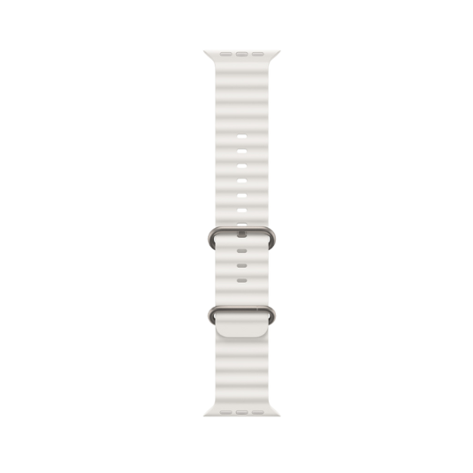 Cinturino Apple Watch in silicone  bianco dettaglio