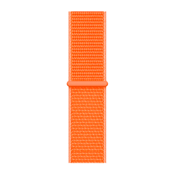 Cinturino Apple Watch in Nylon arancione dettaglio #Colore_Papaya