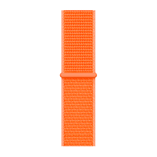 Cinturino Apple Watch in Nylon arancione dettaglio