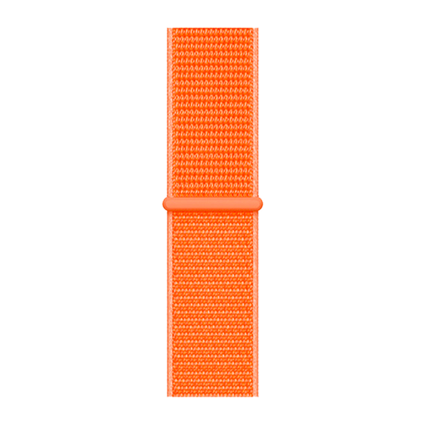 Cinturino Apple Watch in Nylon arancione dettaglio