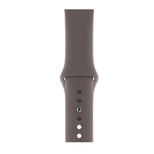 Cinturino Apple Watch in Silicone classico grigio costiero dettaglio