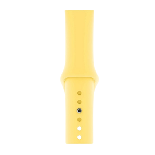 Cinturino Apple Watch in Silicone giallo limone dettaglio