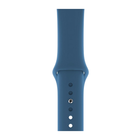 Cinturino Apple Watch in Silicone blue chiaro dettaglio