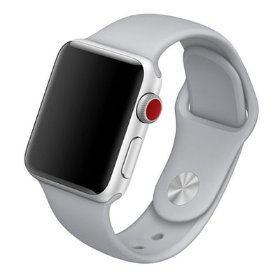 Cinturino Apple Watch in Silicone grigio chiaro