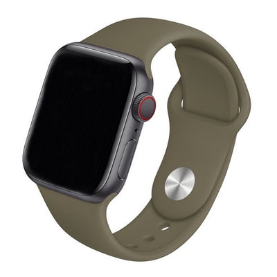Cinturino Apple Watch in Silicone classico verde militare