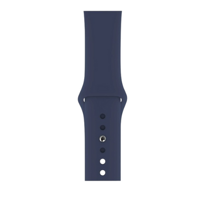 Cinturino Apple Watch in Silicone classico blue scuro dettaglio