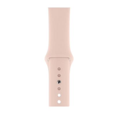 Cinturino Apple Watch in Silicone classico rosa dettaglio