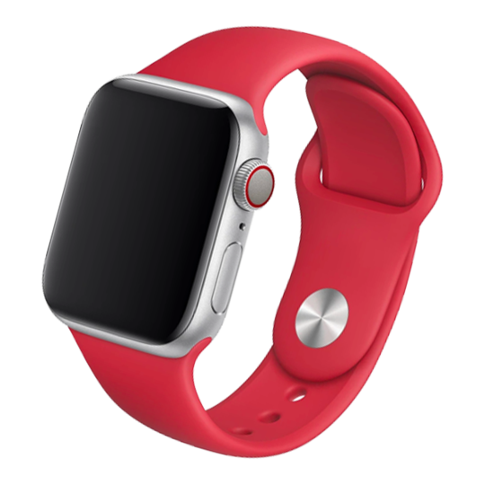 Cinturino Apple Watch in Silicone classico rosso rosa