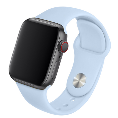 Cinturino Apple Watch in Silicone classico azzurro chiaro