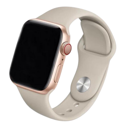 Cinturino Apple Watch in Silicone classico sabbia