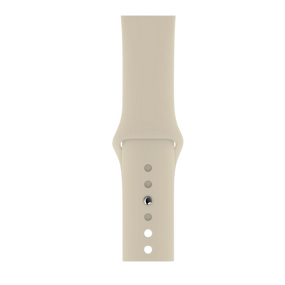 Cinturino Apple Watch in Silicone classico sabbia dettaglio