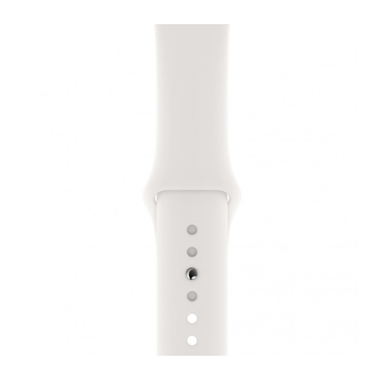 Cinturino Apple Watch in Silicone classico bianco dettaglio