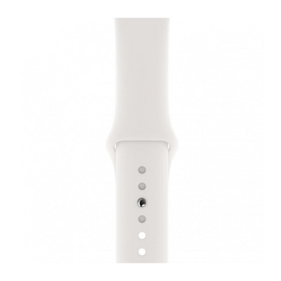 Cinturino Apple Watch in Silicone classico bianco dettaglio