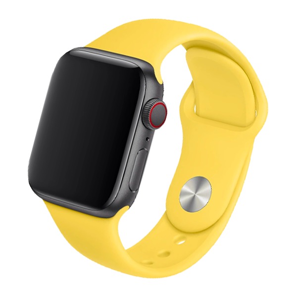 Cinturino Apple Watch in Silicone classico giallo