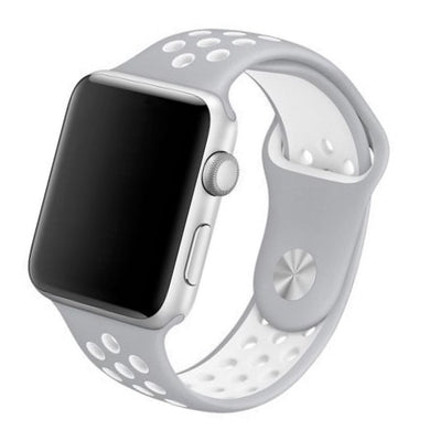 Cinturino Apple Watch in Silicone a buchi grigio