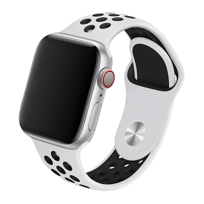 Cinturino Apple Watch in Silicone a buchi bianco