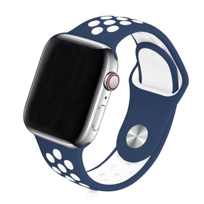 Cinturino Apple Watch in Silicone a buchi blue