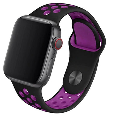 Cinturino Apple Watch in Silicone a buchi viola