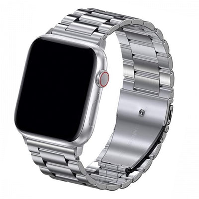 Cinturino Apple Watch in acciaio a maglie colore argento
