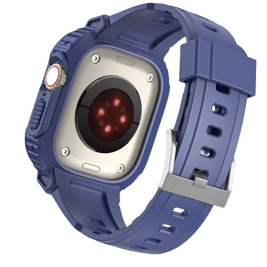 Cinturino Apple Watch Ultra con cover incorporata blue retro