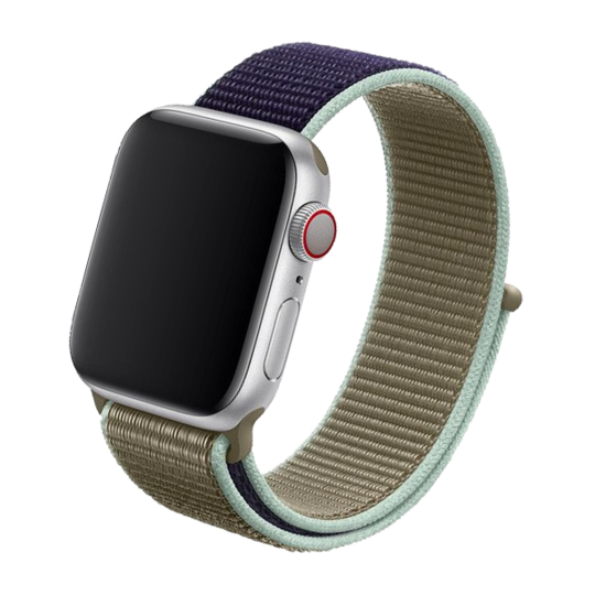 Cinturino Apple Watch in Nylon blue beige