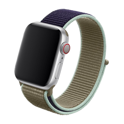 Cinturino Apple Watch in Nylon blue beige