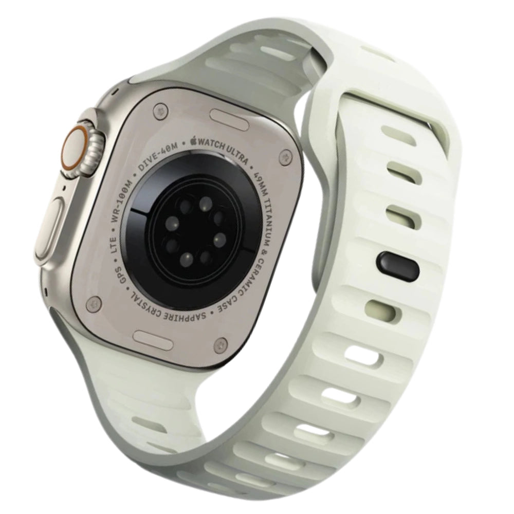 Cinturino motion in silicone sportivo colorazione Glow che si illumina senza luce vista retro 