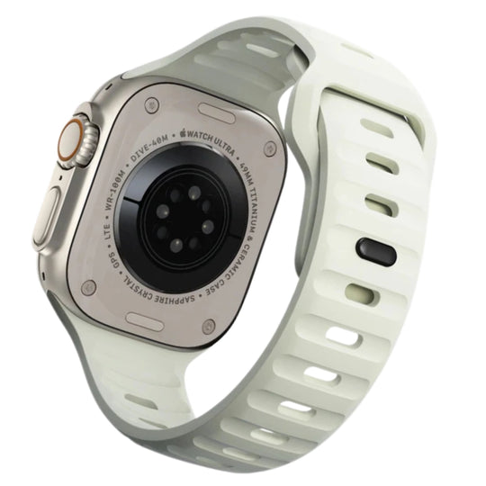 Cinturino motion in silicone sportivo colorazione Glow che si illumina senza luce vista retro 