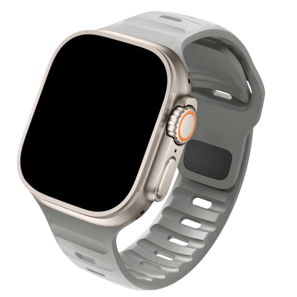 Cinturino Apple Watch in Silicone sportivo Grigio chiaro