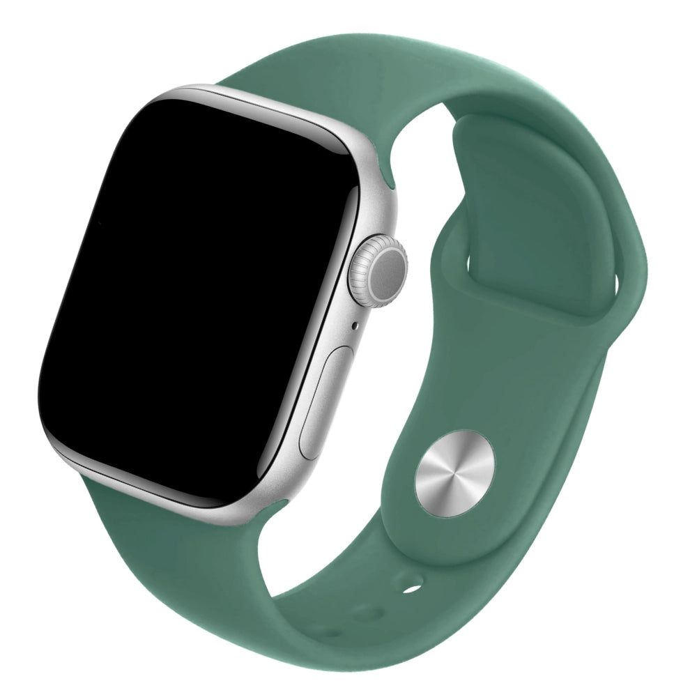 Cinturino Apple Watch in Silicone classico verde pino