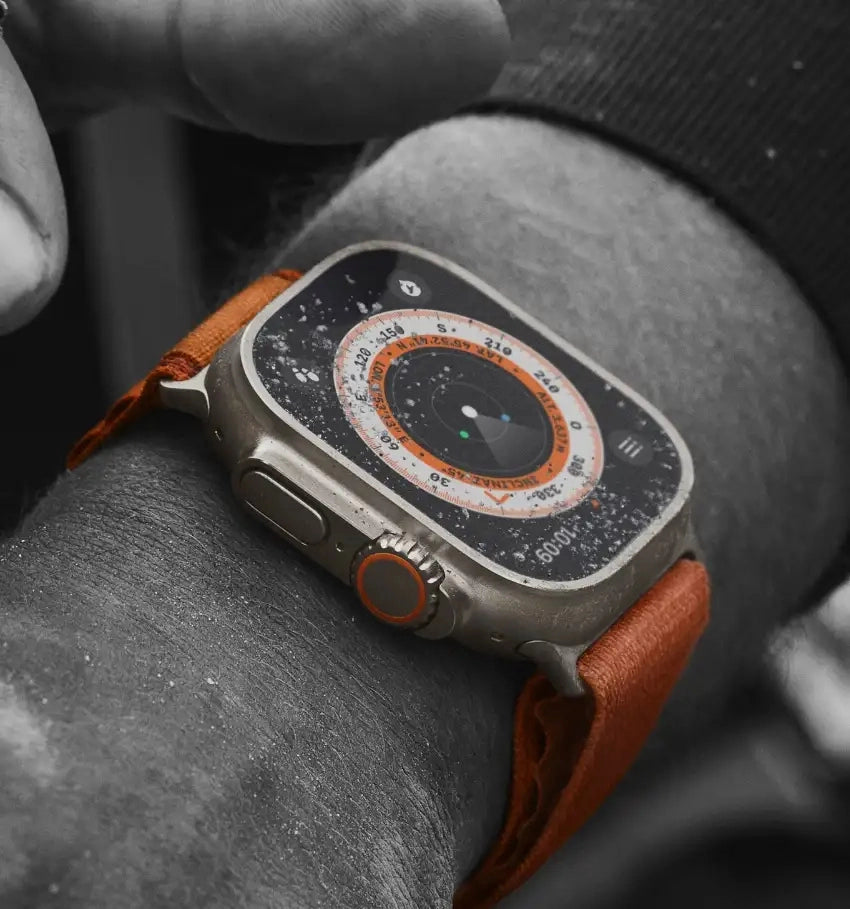 Cinturino Alpine Orange compatibile Apple Watch Ultra – Stile sportivo e resistente